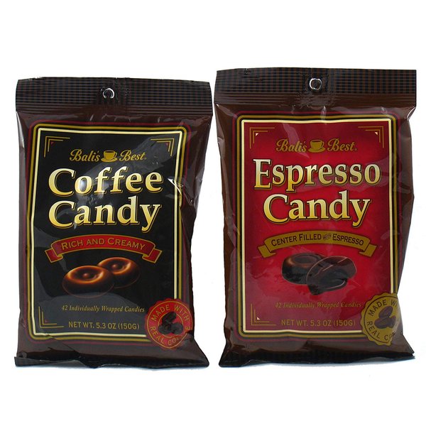 Bali's Best Coffee and Espresso Candy 5.3 Oz Bags (Pack of 2)