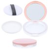 Beaupretty Loose Powder Containers with Puff 2PCS Powder Compact Container, Plastic Empty Makeup Loose Powder Case with Puff and Elasticated Net Sifter Cosmetic Travel Container