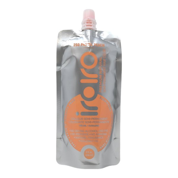 IROIRO Premium Natural Semi-Permanent Hair Color 250 Pastel Peach (8oz)