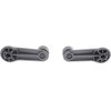 For Nissan Frontier Window Crank 1998-2004 Pair | Front | Set of 2 | Gray | Plastic | 8076001G2