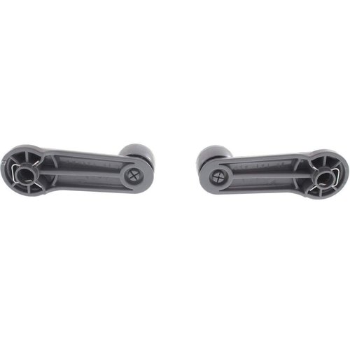 For Nissan Frontier Window Crank 1998-2004 Pair | Front | Set of 2 | Gray | Plastic | 8076001G2