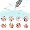 Electric Nail Drill Machine Professional,Cordless Electric Nail File for Acrylic Gel Nails,Efile Manicure and Pedicure Kit for Grinding Polishing Trimming(Gray)