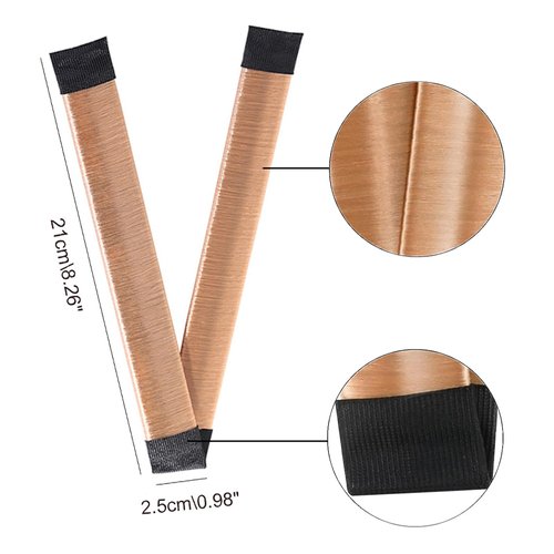 4 Pcs Magic Hair Bun Maker-Donut Bun Maker for Hair，Ballet Bun for Women and Kids(4 Brown)