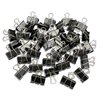 Ykimok 40Pcs Medium Binder Clips, 1.25 inch(32mm), Paper Clamps Medium Size for Office Supplies, Black