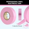 Lichamp 10-Pack Pink Electrical Tape Waterproof, 3/4 in x 66ft, Industrial Grade UL/CSA Listed High Temp Electrical Tape Pink Electric Super Vinyl