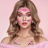 HOWAF 9 Sheets Breast Cancer Awareness Face Tattoos Pink Ribbon Waterproof Temporary Tattoos Stickers for Woman Hope Fight Breast Cancer Party Decorations Fundraising Event Face Body Accessories