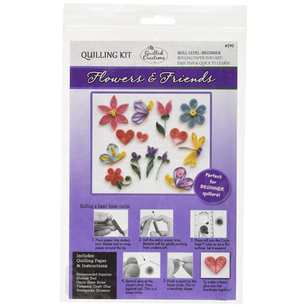 Quilled Creations Q290 Flowers and Friends Quilling Kit