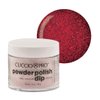 Cuccio Colour Powder Nail Polish - Lacquer For Manicures And Pedicures - Highly Pigmented Powder That Is Finely Milled - Durable Finish With A Flawless Rich Color - Dark Red Glitter - 1.6 Oz