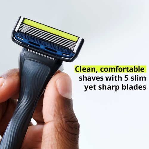 Dorco Pace 5 Pro Razors - Shaving System For Men with Trimmer - 16 Refill Cartridge Set