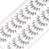 Anime Lashes With Clear Band Korean Lashes Natural Look 13mm Korean Eyelashes Wispy Anime Eyelashes 10 Pairs False Lashes Japanese Korean Natural Lashes Asian Lashes by Obeyalash
