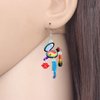 DALANE Valentines Day Makeup Dangle Earrings Gifts for Women Acrylic Cute Creative Cosmetic Hypoallergenic Beauticians Jewelry for Her Decor (Lip)