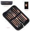 Pimple Popper Tool Kit, MENOLY 10 Pcs Blackhead Remover Comedone Extractor Acne Removal Kit for Blemish, Whitehead Popping,Zit Removing for Nose Face Tools with a Leather Bag (Rose Gold)