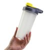 Mr. Pen- Shaker Bottles for Protein Mixes with Twist Cap, 28 oz, Gray/Yellow, Protein Shaker Bottle with Wire Whisk Ball, Mixer Bottle, Protein Shake Bottles, Protein Bottle, Protein Shake Bottle
