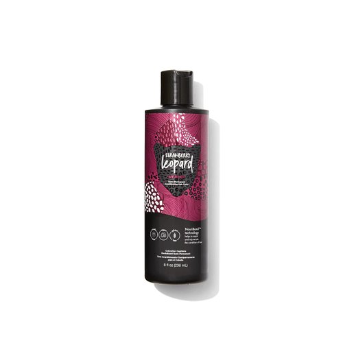 Strawberry Leopard Merlot Semi Permanent Conditioning Hair Color, Repairs and Rejuvenates Hair, All hair Types and Textures, Vegan, Cruelty-Free, Gluten-Free, 8 Fl. Oz.