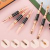 Etercycle Double-Ended Acrylic Nail Art Brushes Set, Gel Polish Nail Art Design Pen Painting Tools Nail Art Liner Brush and Nail Dotting Pen for Acrylic Application Salon at Home DIY Manicure