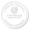 Handheld Louisiana Land Surveyor Seal - Professional Louisiana PLS Seal, Ideal for Louisiana Land Surveyors, Compact Size 1-3/4 - Easy to Use - Ideal for Professional Land Surveying in Louisiana