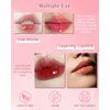 Hydrating Plumping Lip Glow Oil,Shiny Red Clear Lip Gloss Liquid LIpstick,Glow Reviver Fat Lip Oil,Long Lasting Moisturizer Toot Lip Plumper Oil Tint for Dry Lips, Makeup Gift for Women Girl-03