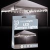 Brightz CanopyBrightz LED Canopy Lights, White - Outdoor Canopy Tent Lights for 10ft x 10ft Tents - Instant Pop Up Canopy Lights - 40 ft String Light