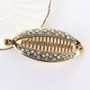 4Pcs Elegant Shining Rhinestone Crystal Banana Clip Hair Clincher Rounded Edges Hair Comb Fish Shape Grips Clamp Headwear for Women and Girls