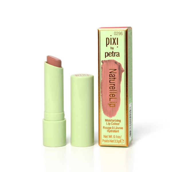 Pixi Beauty Naturelle Lip - Pecan, Sunflower Based Moisturizing Lipstick, Vitamin E & Jojoba Seed Oil Lip, Demi-Matte Finish
