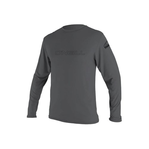 O'Neill Men's Basic Skins UPF 50+ Long Sleeve Sun Shirt, Smoke, XL