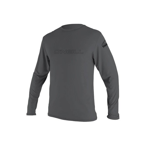 O'Neill Men's Basic Skins UPF 50+ Long Sleeve Sun Shirt, Smoke, XL