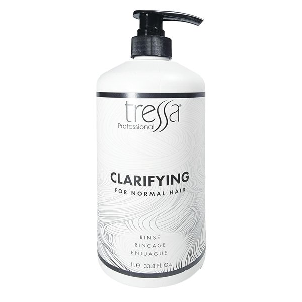 Tressa Professional Clarifying Rinse, Deep Cleansing, Color Safe Formula, Removes Dulling Deposits & Product Build Up For All Hair Types 33.8 oz