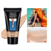 Waterproof Leg Makeup No Transfer,Full Coverage Body Concealer for Legs, Vein Cover-Up Cream, Even Skin Tone, Natural Tan Finish, Instant Tanning Flawless Legs,Body Foundation (#02 MEDIUM GLOW, 30ML)