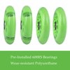 Wiggle Car Polyurethane Replacement Wheels Set Upgrade for Ride-on Toys (Light Green)