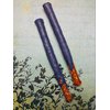Chocolate Covered Pretzel Rods Coated In Dark Blue Colored Chocolate 16 Pieces