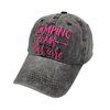 Waldeal Women's Embroidered Camping Hair Don't Care Hat Adjustable Baseball Cap Black