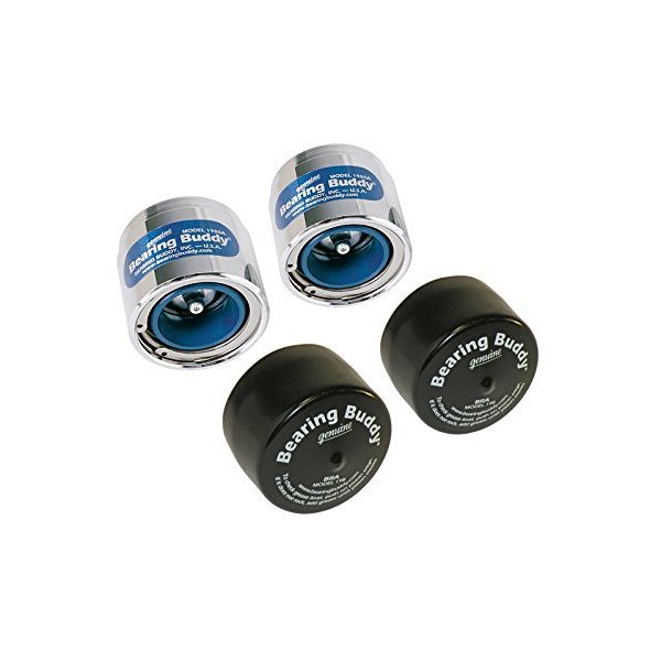 Bearing Buddy Chrome Bearing Protectors with Auto Check With Bras - Pair - 1.980" Diameter