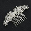 Brihasory Bowknot Bride Wedding Hair Comb Silver Crystal Rhinestone Bridal Hair Accessories for Bride Party Prom Head Pieces Flower Hair Sides Elegant Hair Clips for Women and Girls Bridesmaids Gifts