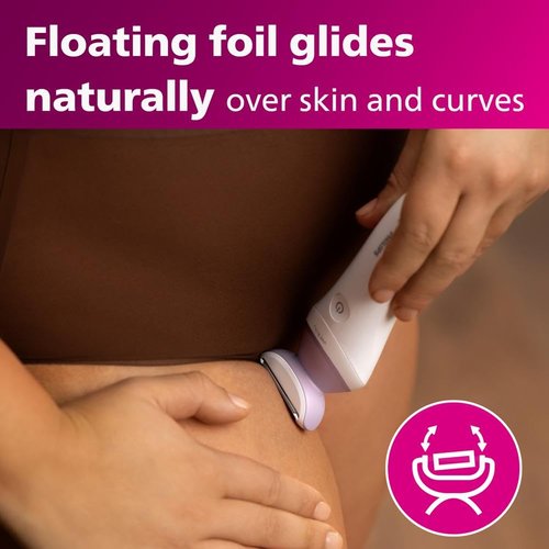 Philips Beauty Lady Electric Shaver Series 6000, Cordless with 4 Accessories, BRL136/00, White