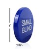 GSE Games & Sports Expert Small Blind, Big Blind, Dealer Button - Set of 3 Professional Casino Texas Hold‘em Poker Button for Gambling Card Games, Poker Nights, Tournaments