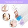 TIESOME Ear Hole Ear Care Kit, 180Pcs Disposable Earrings Hole Cleaner Earring Piercing Cleaning Line Care Cleaning Tool Odor Removal for Girls Women Men (Purple+Royal Blue+Brown)
