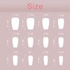 Purple Press on Nails Coffin Short Fake Nails Glossy False Nails with Pink Gradient Designs Purple Glitter Full Cover Stick on Nails Acrylic Ballerina Artificial Nails Glue on Nails for Women 24Pcs
