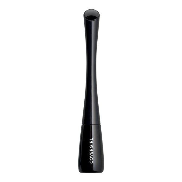 COVERGIRL Get In Line Liquid Eyeliner, Black Crystal, Long Lasting, 0.08 Ounces, Feather-Fine Tip, Contour-Grip Handle, Quick-Dry Liquid Eyeliner, Removes Easily