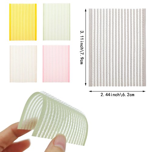 20 Pieces Magic Bangs Hair Pad, Square Hair Fringe Stickers Hair Hair, Fringe Stickers, Hair Paste Pad Hair Fringe Fixed, Men and Women Accessories Hair Grippers