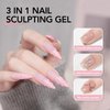 GAOY 3D Nail Gel, 15g Clear Sculpting Gel for Carving, Molding and Painting Nail Art Designs, Nail Glue for Rhinestone Gems Decoration