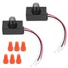Dusk to Dawn Sensor 2 Packs, Photocell Light Sensor for Outdoor Lighting, 120-277V Photoelectric Switch Replacement with Wire Caps, Hard-Wired Post Eye Light Control Sensor for Post Lamp, Flood Light