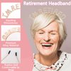 Aprince Retirement Party Decorations Gold Retirement Headband for Women Retirement Crown Tiara Retired Party Supplies Hair Accessories for Women