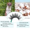 GOO GOO Mink Eyelashes, 18mm Natural Crossed Cluster Daily Type False Eyelashes 1 Style 3 Pairs/set Siberian 3D Mink Lashes Hand Made Strips Fake Eyelashes Fluffy Real Eyelashes