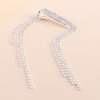 6pcs/Set Rhinestone Hair Side Clips,Pearl Rhinestone Bangs Clip Shiny Chain Tassel Hair Clip Elegant Bow Butterfly Hair Barrette for Women Girls
