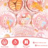 98PCS One Groovy Birthday Party Decorations Groovy One Party Paper Plates and Napkins Hippie Groovy Tablecloth Banner for Girls Hippie 1st Tableware for Newborn Retro Boho Baby Shower Party Supplies