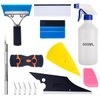 Luxiv Car Window Tint Application Tools Kit, 9 Pcs Vehicle Glass Protective Film Installing Tool, Squeegee Automotive Film Scrapers