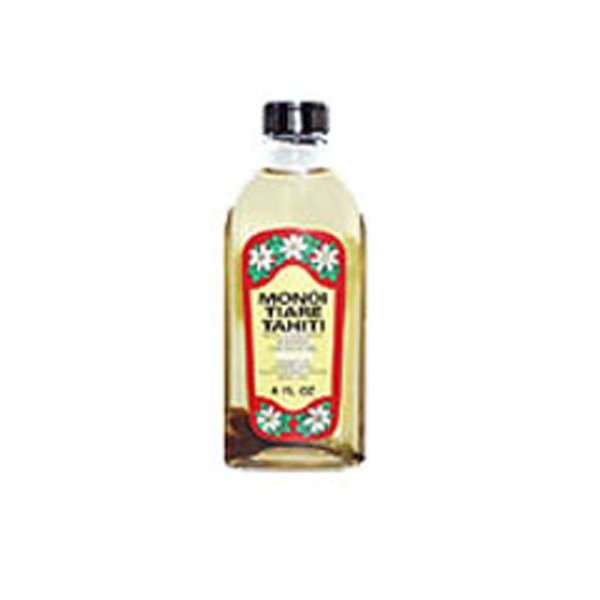 Monoi Tiare Coconut Oil, Gardenia (Tiare) w/SPF6 4 Oz (Pack of 3)