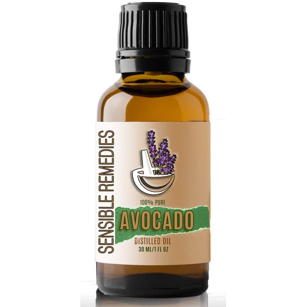 Sensible Remedies Avocado Oil 100% Pure and Natural Distilled 30 mL (1 oz)