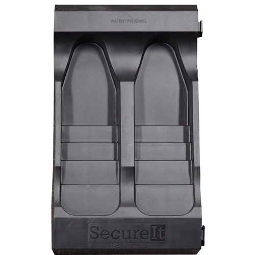 SecureIt Gun Storage Stock Base: Interlocking Base Holds 2 Rifles, Buttstock Holder for Your Gun Safe. This Modular Display Mount is Built to Last and Easy Use