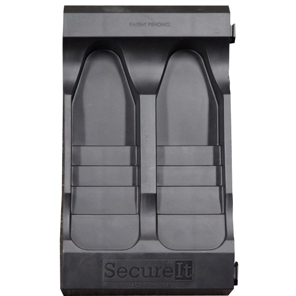 SecureIt Gun Storage Stock Base: Interlocking Base Holds 2 Rifles, Buttstock Holder for Your Gun Safe. This Modular Display Mount is Built to Last and Easy Use